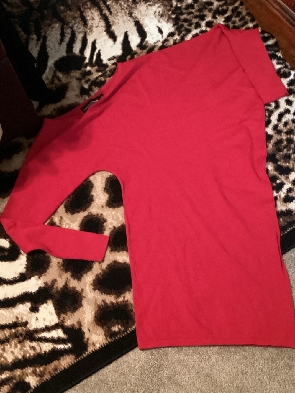 One-Shoulder Red Dress - Sleek Asymmetric Silhouette